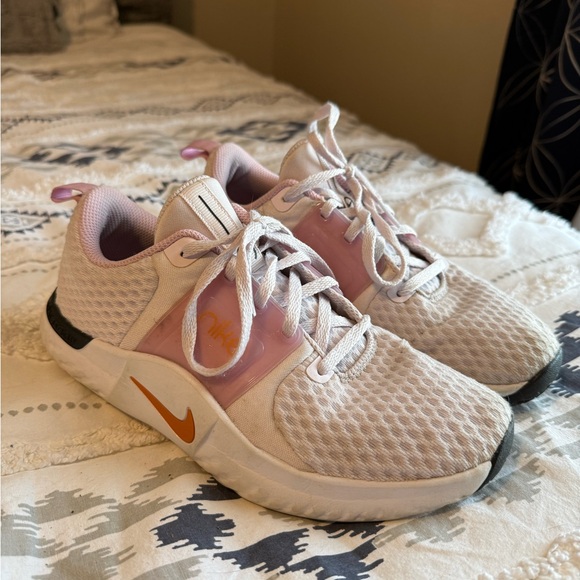 Nike Women's Pink and Orange Athletic Shoes - Picture 1 of 5